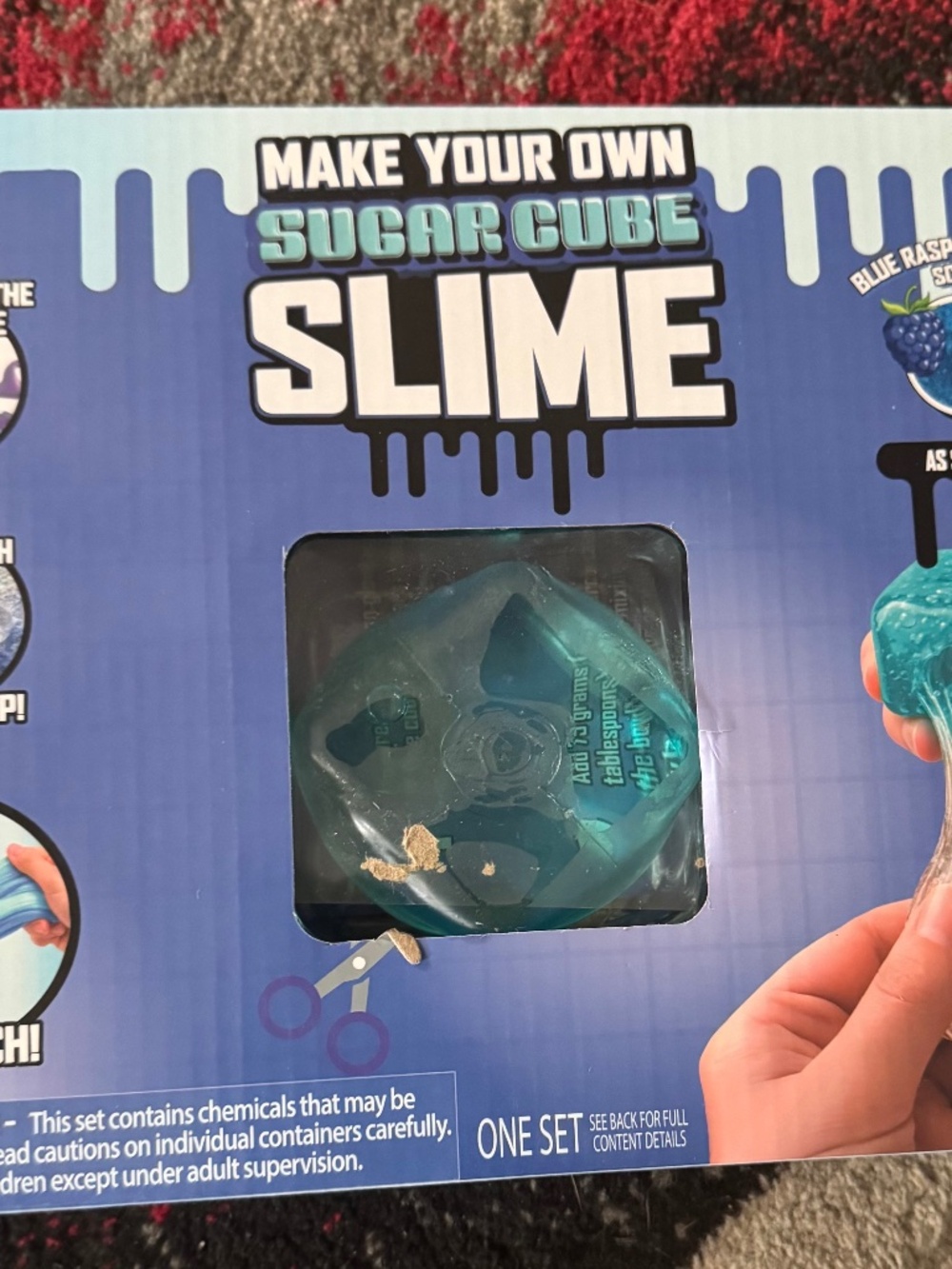 Make your own sugar cube slime kit